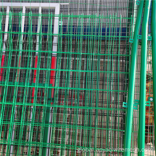 Coated Welded Wire Mesh Fence 3D V Bend Welded Wire Mesh Fence Factory